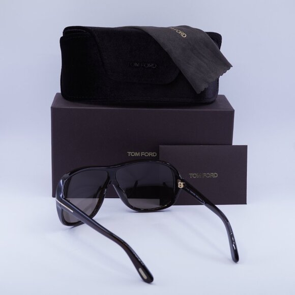 Tom Ford Blake FT0242 50J Sunglasses Brown Aviator Frame, Brown Lenses - Picture 9 of 9